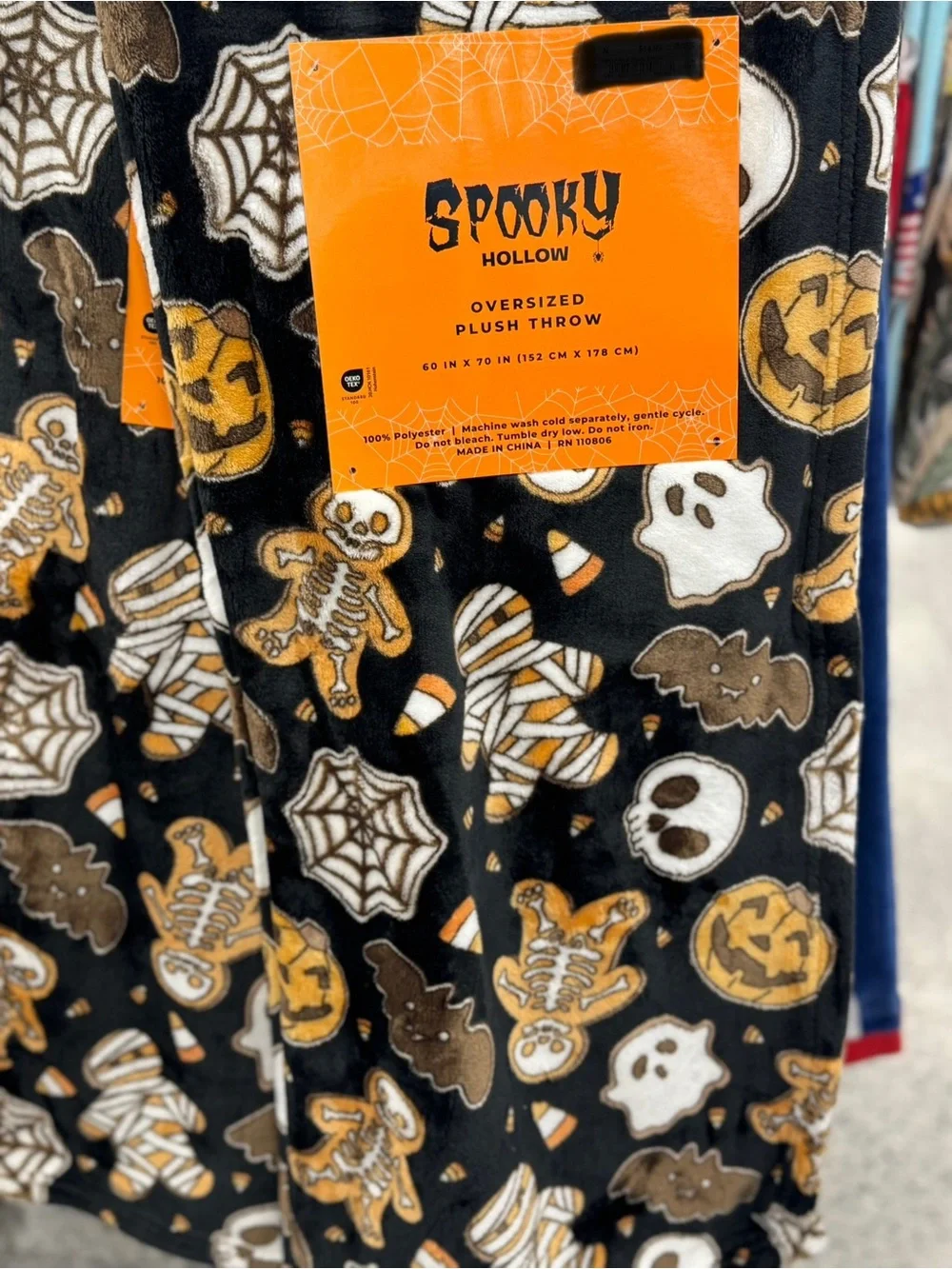 Spooky Hollow Oversized Plush Throw Blanket Halloween